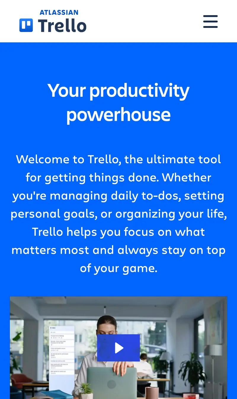 Trello — Tour (mobile)