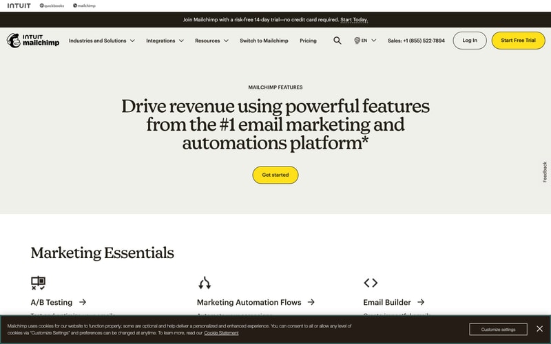 Mailchimp — Features
