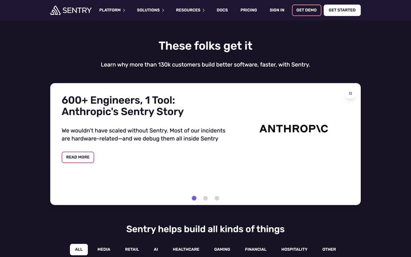 Sentry — Customers