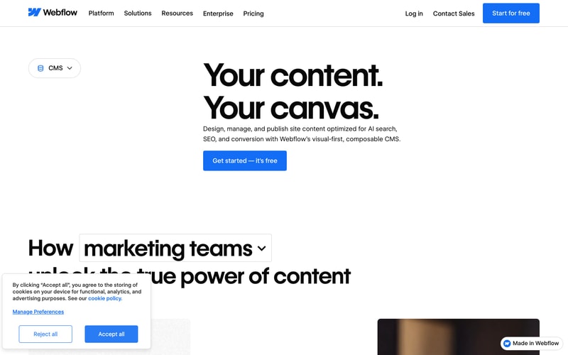 Webflow — CMS