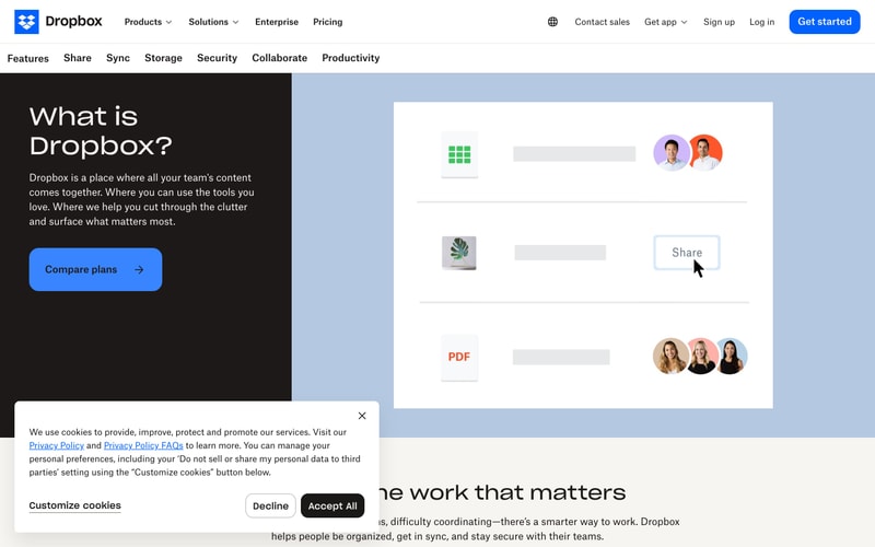 Dropbox — Features