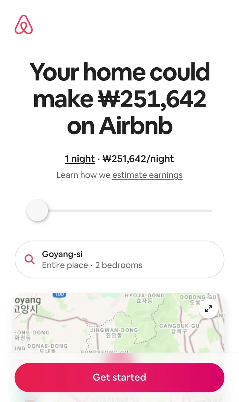 Airbnb — Become a Host (mobile)