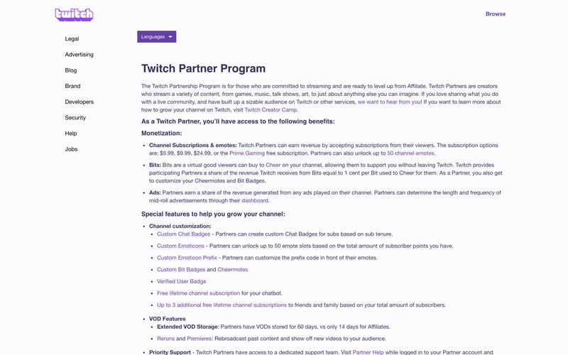 Twitch — Partners