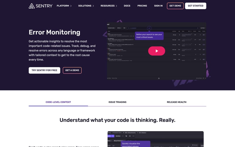 Sentry — Errors