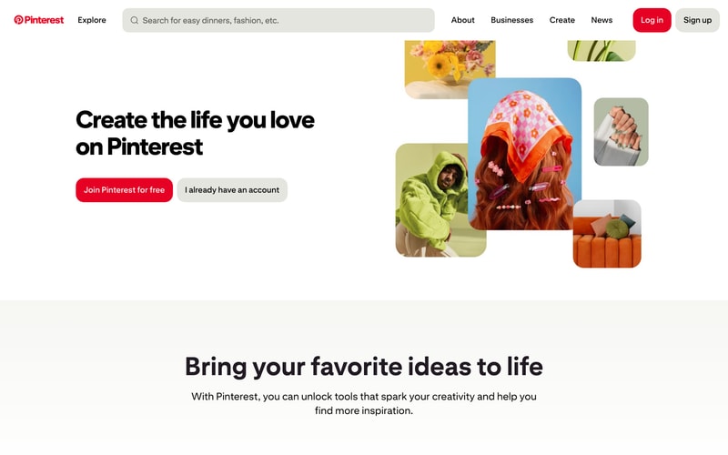 Pinterest — Home