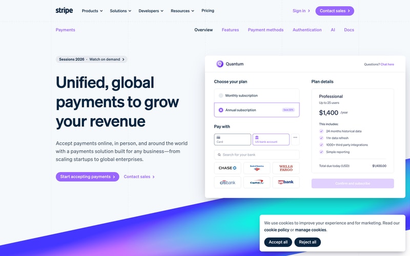 Stripe — Payments