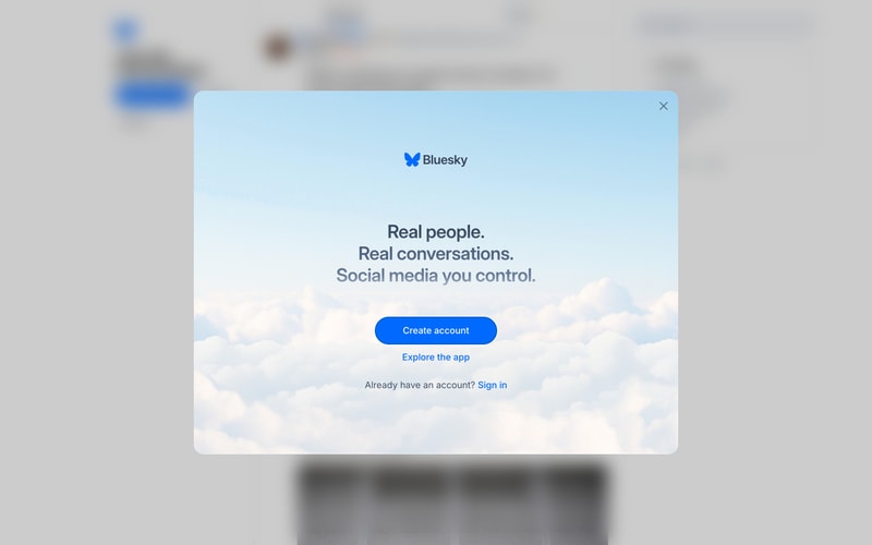 Signup preview