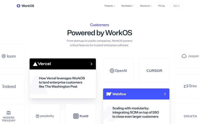 WorkOS — Customers