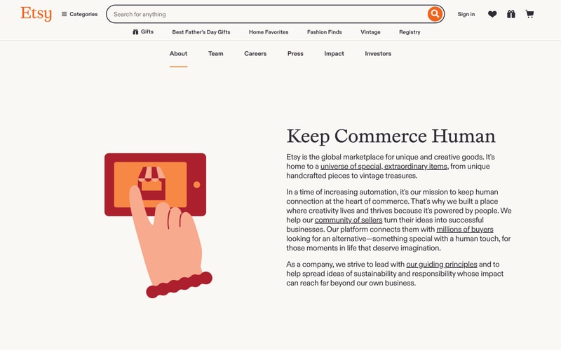 Etsy — About