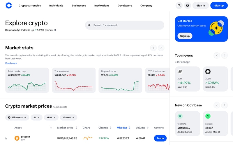 Coinbase — Explore