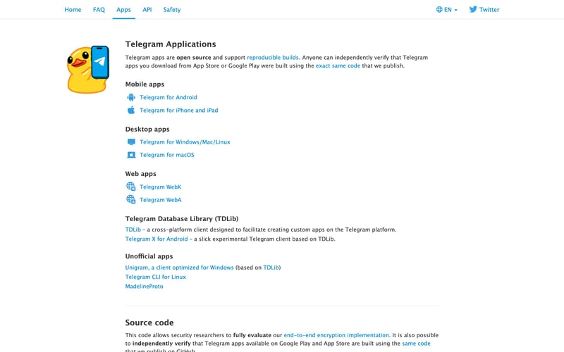 Telegram — Apps