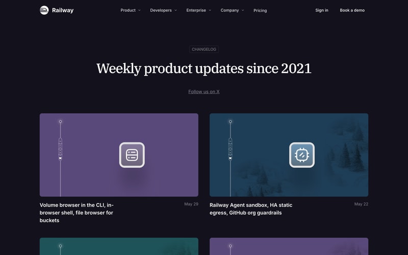 Railway — Changelog