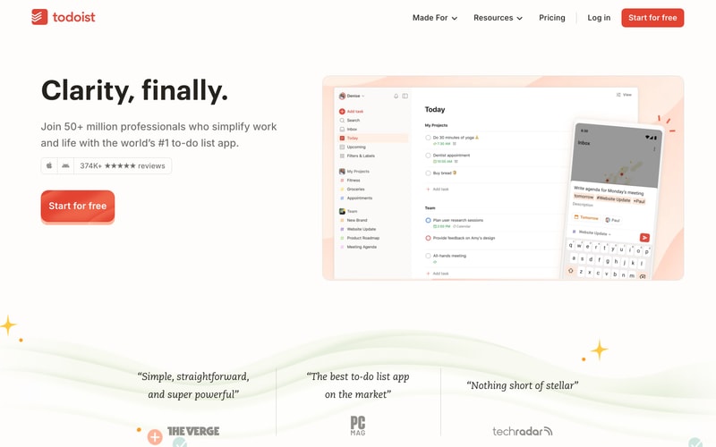 Todoist — Home
