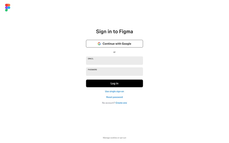 Figma — Login