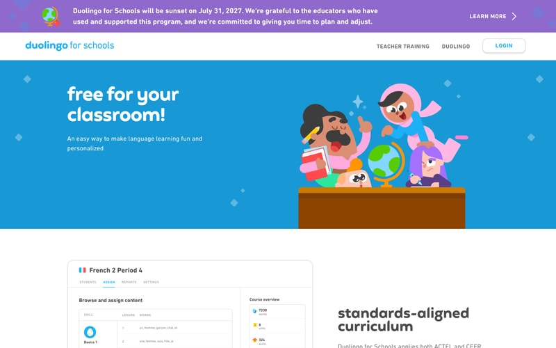 Duolingo — Schools