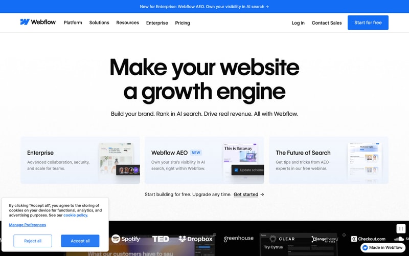 Webflow — Home