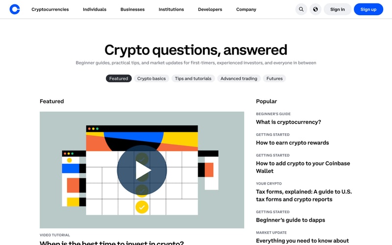 Coinbase — Learn